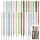 Kisston 30 Pcs Bible Aesthetic Quick Dry Ink Pens Retractable Ballpoint Fine Point Pens Smooth Writing Black Ink 05 mm Gel for School Office Home 10 ColorsMorandi Colors