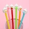 KRIZJUES 12 Pcs Kawaii Cute Gel Ink Pens Black Refill 05mm Suitable for Writing Gifts for Children and Teachers