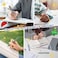 Linbsunne Gel Pens Black Ink Pens for Office 05mm Fine Point Pens Smooth Writing Retractable Work Pen 18count