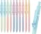 LINFANC Gel Pens 10 pcs Medium Point 07mm Gradient Color Black Ink Retractable Design Aesthetic Pens for Journaling School Supplies Office Supplies