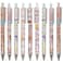 Maydahui 12 PCS Cartoon Bear Rabbit Gel Pen Retractable Printing Animal Pens Black Ink for Students Stationery Office