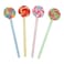 Maydahui 20 PCS Lollipops Shaped Rollerball Pen Rainbow Swirl Spinning Design Black Gel Ink Pens for School Office Home