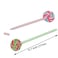 Maydahui 20 PCS Lollipops Shaped Rollerball Pen Rainbow Swirl Spinning Design Black Gel Ink Pens for School Office Home