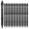 mingtron Mingtron 30 Pack Black Fine Point Gel Pens No Smudge Retractable 05MM Black Ink