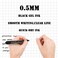 mingtron Mingtron 30 Pack Black Fine Point Gel Pens No Smudge Retractable 05MM Black Ink