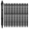 mingtron Mingtron 30 Pack Black Fine Point Gel Pens No Smudge Retractable 05MM Black Ink