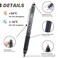 ParKoo Retractable Erasable Gel Pens Clicker Fine Point 07 mm No Need for White Out 6 Black6 Blue Ink for Completing Sudoku and Crossword Puzzles