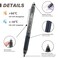 ParKoo Retractable Erasable Gel Pens Clicker Fine Point 07 mm No Need for White Out 6 Black6 Blue Ink for Completing Sudoku and Crossword Puzzles
