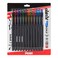 Pentel EnerGel Kuro Liquid Gel Pen 07mm Medium line Assorted Ink 12 Pack BL437R1BP12M