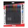 Pentel EnerGel Kuro Liquid Gel Pen 07mm Medium line Assorted Ink 12 Pack BL437R1BP12M