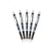 Pentel EnerGel RTX Retractable Liquid Gel Pen 05mm Fine Line Needle Tip Black Ink Pack of 5