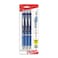 Pentel EnerGel RTX Retractable Liquid Gel Pen 05mm Fine Line Needle Tip Blue Ink Pack of 3 BLN75BP3C