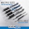 Pentel EnerGel RTX Retractable Liquid Gel Pen 07mm Journaling Hue Red Pink and Coral Ink Pack of 3 Pens BL77RBJBP3M