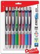 Pentel EnerGel RTX Retractable Liquid Gel Pen 07mm Metal Tip Medium LineAssorted Ink 8Pk BL77BP8M1