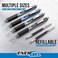Pentel EnerGel RTX Retractable Liquid Gel Pen Passion Expressions Pack 07mm Metal Tip Medium Line Assorted Ink Pack of 8 Pens BL77XPASBP8M