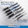 Pentel EnerGel RTX Retractable Liquid Gel Pen Passion Expressions Pack 07mm Metal Tip Medium Line Assorted Ink Pack of 8 Pens BL77XPASBP8M
