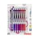 Pentel EnerGel RTX Retractable Liquid Gel Pen Passion Expressions Pack 07mm Metal Tip Medium Line Assorted Ink Pack of 8 Pens BL77XPASBP8M