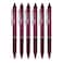 PILOT FriXion Ball Clicker Retractable Erasable Gel Pen Fine Point 07mm Burgundy Ink 6 Count
