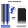 Piochoo Erasable Gel Pens5 Black5 Blue Gel Ink Pens 6 Extra Refills Retractable Erasable Pens Clicker 07mm Fine Point Pens Premium Comfort Grip for Drawing Writing Planning and School Supplies
