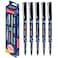 Reynolds Trimax 05mm Needle Point Liquid Gel Pens Pack of 5 Black Ink Ship From India