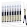 RIANCY 12 Pack Black Liquid Ink Rollerball Gel Pens 05mm Extra Fine Point Tip Smooth Writing Quick Drying No Smear No Bleed for Journaling Drawing Sketching School Notes Art Supplies