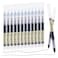 RIANCY 12 Pack Black Liquid Ink Rollerball Gel Pens 05mm Extra Fine Point Tip Smooth Writing Quick Drying No Smear No Bleed for Journaling Drawing Sketching School Notes Art Supplies