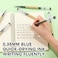 RIANCY Japanese Style Black Gel Ink Pens 035mm Extra Fine Point No Smudge Quick Drying Japanese Ink Pen for Journal Planners Thin Notebook Paper Office School Supplies 12 Pack Writing Drawing