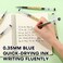 RIANCY Japanese Style Black Gel Ink Pens 035mm Extra Fine Point No Smudge Quick Drying Japanese Ink Pen for Journal Planners Thin Notebook Paper Office School Supplies 12 Pack Writing Drawing