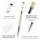 RIANCY Japanese Style Black Gel Ink Pens 035mm Extra Fine Point No Smudge Quick Drying Japanese Ink Pen for Journal Planners Thin Notebook Paper Office School Supplies 12 Pack Writing Drawing