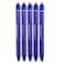sencoo 5 pack Erasable Blue Gel Pens Retractable Erasable Blue Ink Rollerball Pens Students Stationery Office Pens School Prize Girl Gift Pens