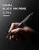 STAGEEK 05mm Gel Pens Fine Point Smooth Writing Pens 12PCS Black Ink Pens Retractable LeatherLike Black Gel Pens Business Gel Pen for Journaling Writing School Office Use Black