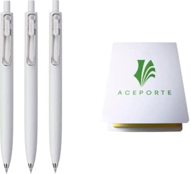Uni-Ball UniBall one F 038mm Can be written clearly Gel pen 3 Pack Faded Gray bodyBlack inc Sticky Notes Value Set