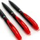 Uni-Ball UniBall Signo 307 Fine Retractable Rollerball Pen 3 Pack Red UMN307
