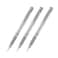 Uni-Ball UniBall Signo UM153 Gel Ink Rollerball Pen 10mm Broad Point Silver Ink Pack of 3