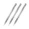 Uni-Ball UniBall Signo UM153 Gel Ink Rollerball Pen 10mm Broad Point Silver Ink Pack of 3