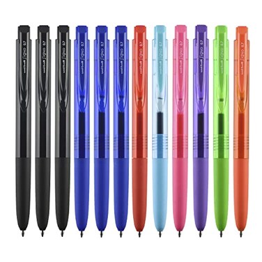 Uni-Ball uniball Spectrum Retractable Gel Pens Medium Point 07mm Assorted Ink 12 Pack