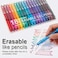 Vanstek 18 Colors Retractable Erasable Gel Pens Clicker Fine Point07 Make Mistakes Disappear Premium Comfort Grip for Drawing Writing Planner and Crossword Puzzles