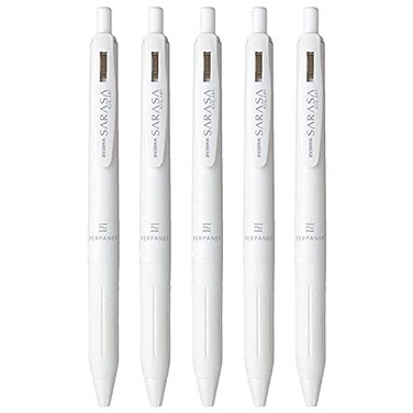 monoc Zebra Sarasa Clip PERPANEP Limited Edition 05mm Black Ink 5 Set PERSC05W Sticky NoteJapan Import