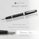 Cross Bailey Light Polished Black Resin Medium Nib Fountain Pen Professional Pen for Effortless Writing Journaling NoteTaking More Black Ink Easy Handling Includes Gift Box
