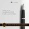 Cross Bailey Light Polished Black Resin Medium Nib Fountain Pen Professional Pen for Effortless Writing Journaling NoteTaking More Black Ink Easy Handling Includes Gift Box