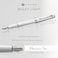 Cross Bailey Light Polished White Resin ExtraFine Nib Fountain Pen Professional Pen for Effortless Writing Journaling NoteTaking More Black Ink Easy Handling Includes Gift Box