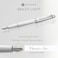 Cross Bailey Light Polished White Resin ExtraFine Nib Fountain Pen Professional Pen for Effortless Writing Journaling NoteTaking More Black Ink Easy Handling Includes Gift Box