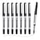 EYEYE Rollerball Pens Black 05mm 8 Pack Extra Fine Point Quick Dry Liquid Ink Pens Fine Point Smooth Writing Pen for Journaling Note Taking Office School Supplies