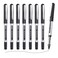 EYEYE Rollerball Pens Black 05mm 8 Pack Extra Fine Point Quick Dry Liquid Ink Pens Fine Point Smooth Writing Pen for Journaling Note Taking Office School Supplies