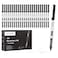 GC QUILL Liquid Rollerball Pens Pack of 24 05mm Black Liquid Ink Pens for Bullet Journaling Fine Point Rollerball Office Supplies for Writing Taking Notes Sketching BK24