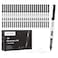 GC QUILL Liquid Rollerball Pens Pack of 24 05mm Black Liquid Ink Pens for Bullet Journaling Fine Point Rollerball Office Supplies for Writing Taking Notes Sketching BK24