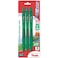 Pentel EnerGelX Retractable Liquid Gel Pen 07mm Medium Line Metal Tip Green Ink Pack of 3 BL107BP3D
