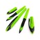 AIR Micro UniBall 05mm Fine Rollerball Blue Ink Green Barrel 3 Pack