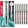 Uni-Ball uniball EYE UB157 Rollerball Pens 07mm Nib Red Pack of 6