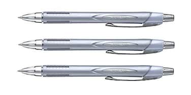 Uni-Ball Uniball Jetstream Fine Point Retractable Roller Ball Pens 07mmrubber Body Modelsilverblack Inkvalue Set of 3with Our Shop Original Description of Goods
